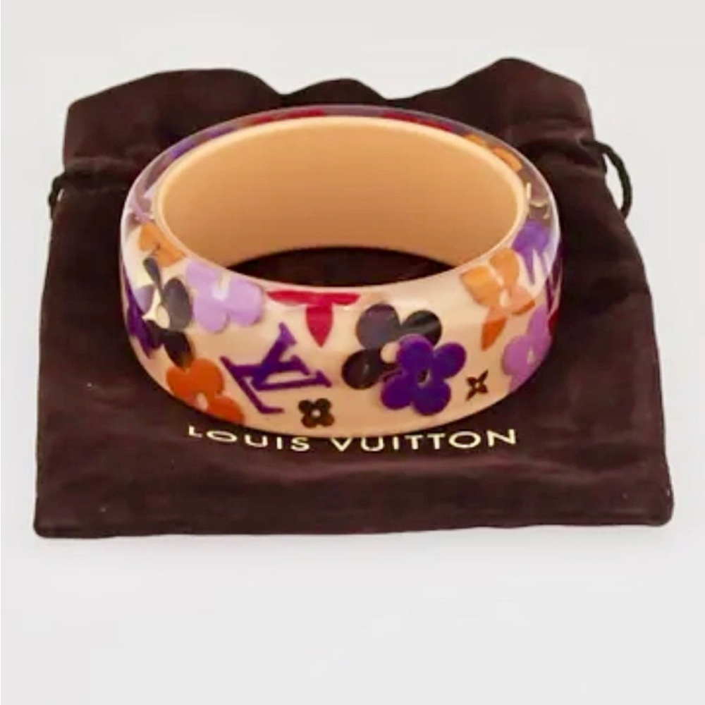 Louis Vuitton Pink Farandole Bangle Bracelet-Monogram Inclusion - Picture 8 of 10